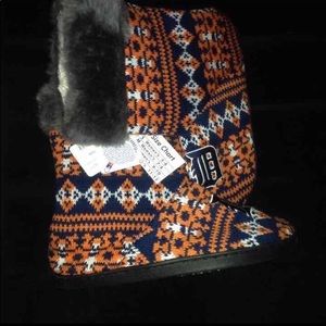 DETROIT TIGERS BOOTIE SLIPPERS